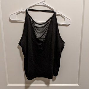 black mesh cut out top